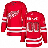 Detroit Red Wings Red Men's Customized Drift Fashion Adidas Jersey,baseball caps,new era cap wholesale,wholesale hats